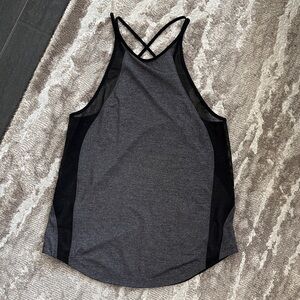 lululemon athletica Gray and Black Tank Top